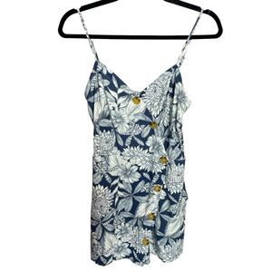Aeropostale Romper floral rayon linen blend medium